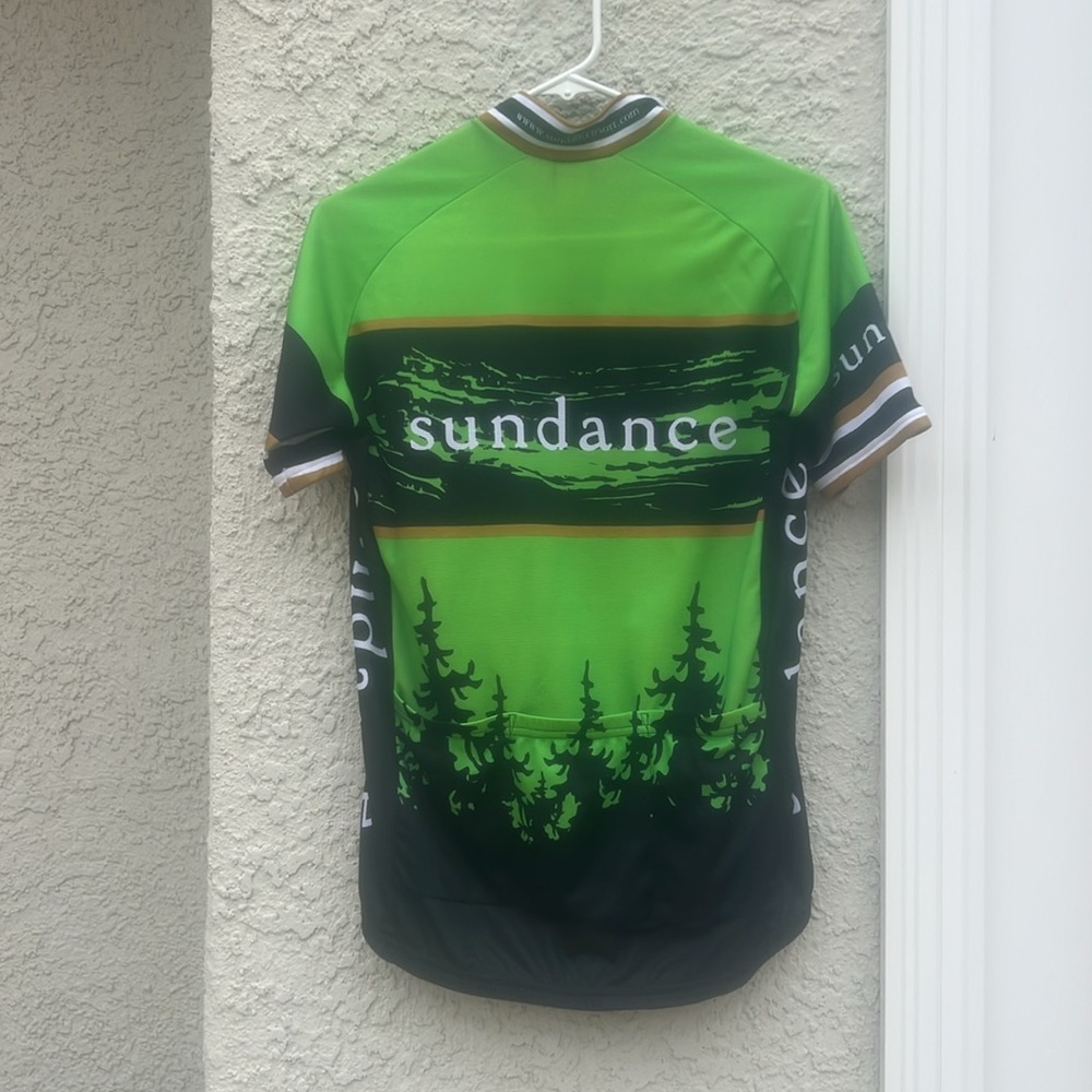 Squadra Sundance Green Black Tree Design Cycle Jersey Men's Size XL - Picture 3 of 7